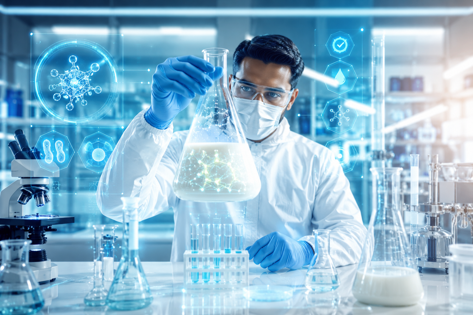 Milk quality inspection in a dairy laboratory